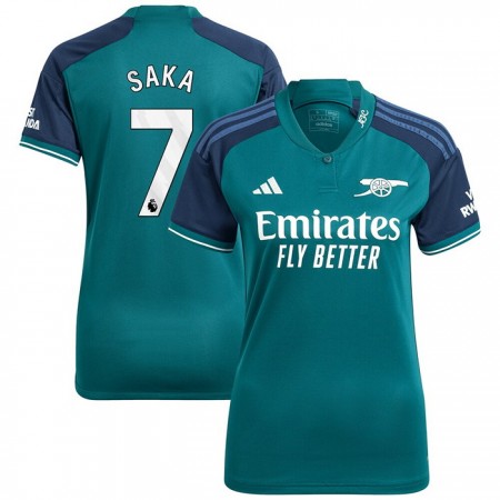 Camisola Arsenal Saka 7 Mulher Equipamento 3ª 2023-24 Manga Curta